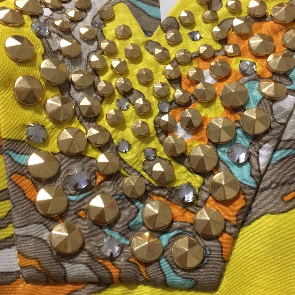 Kate Spade 100% Silk Yellow Tank Tunic Top NWT SZ 0 - Picture 3 of 7
